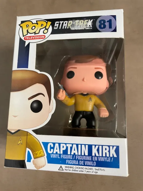 Pop Funko Captain KIRK  #81 Star Trek 100% original genuine new vaulted