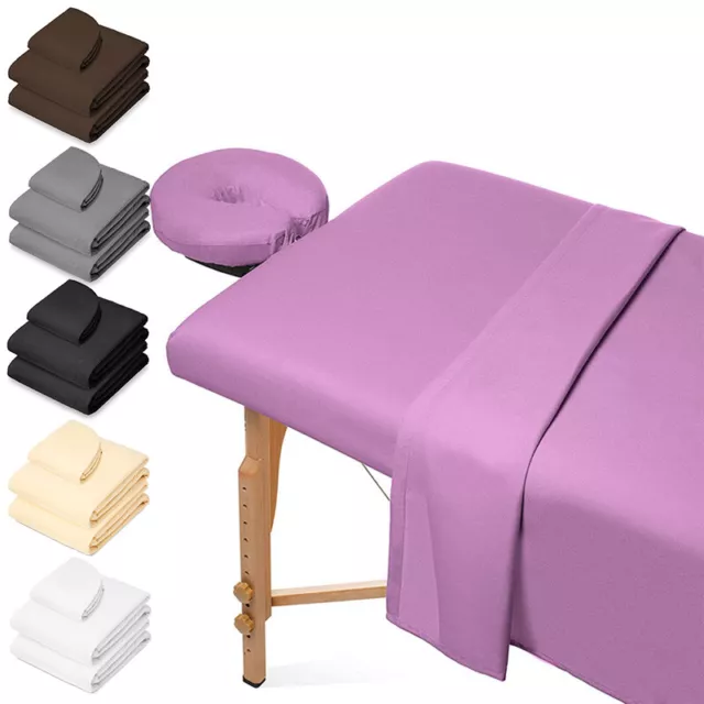 3pcs Beauty Massage Spa Bed Table Cover Set Salon Couch Sheet Bedding Case lot