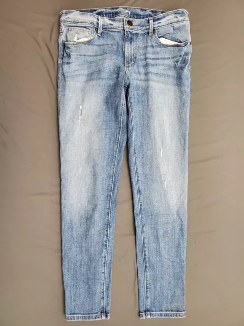 Ann Taylor LOFT Jeans Womens Size 27/4 Relaxed Skinny Mid Rise Light Blue Denim