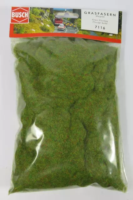 BNIB BUSCH 7116 100g LARGE VALUE PACK GREEN MIX STATIC GRASS MODEL SCENERY OO N