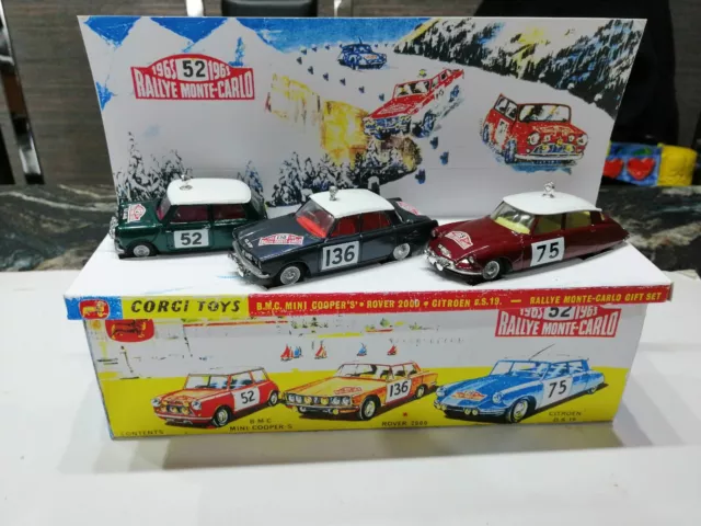 Corgi Toys.     Monte Carlo Rally Set