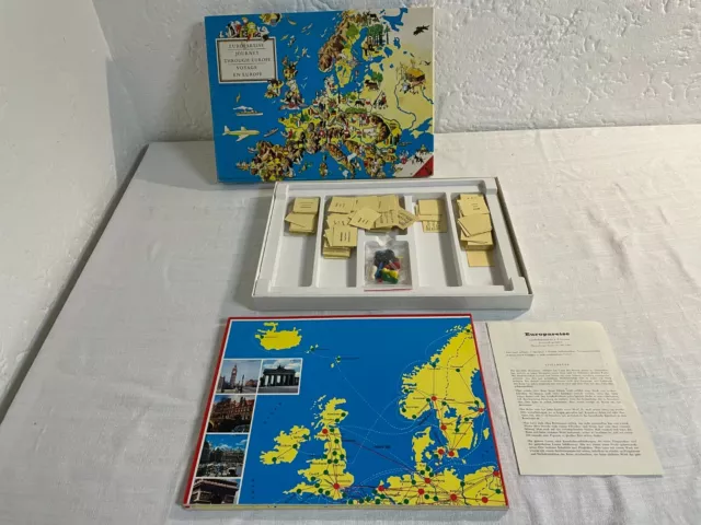 Europareise - Lernspiel - Ravensburger -  60er / 70er Jahre - Vintage - Rare