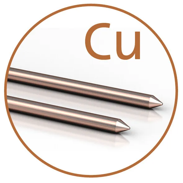 Kupfer-Elektroden massiv 1 Paar 3mmx82mm für Ionic-Pulser Kolloidales Kupfer 2