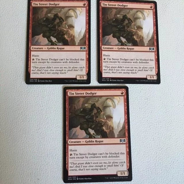 3X Tin Street Dodger Magic The Gathering