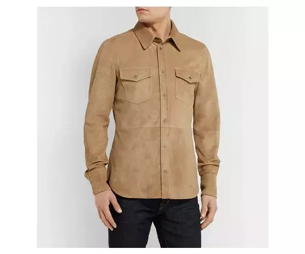 UOMO UOMO Marrone Camoscio Camicia Con Jeans Giacca Camicia MLJ 508 EUR 150 83 PicClick IT