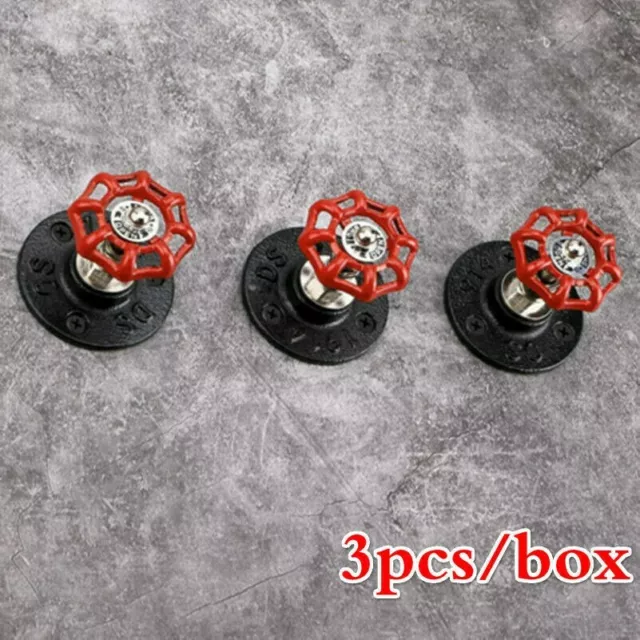 3PCS Industrial Pipe Coat Hook Racks Cap Hat Robe Towel Holder Hanger Heavy Duty