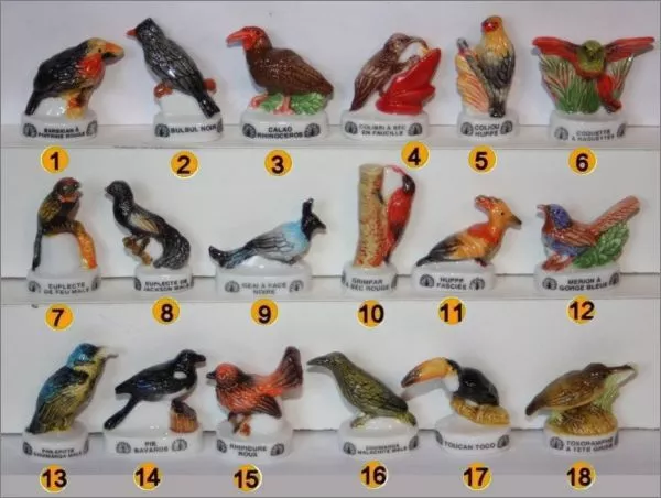 2006 Editions Atlas All Birds Extravagants Charm Porcelain 3D Choice