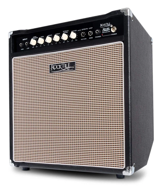 Rocktile Ba-50 Lemmy Basscombo 50 Watt Bass Verstärker Bassverstärker Amp Combo
