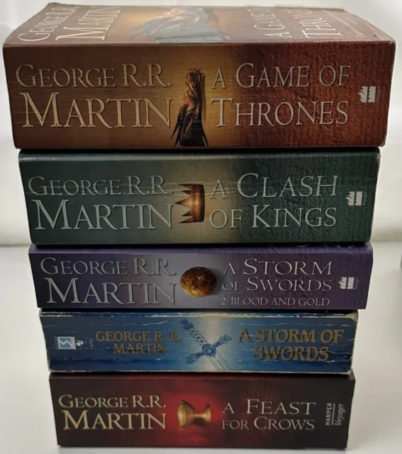 Game of Thrones A Song of Fire & Ice By George R. R. Martin Set 5 Books