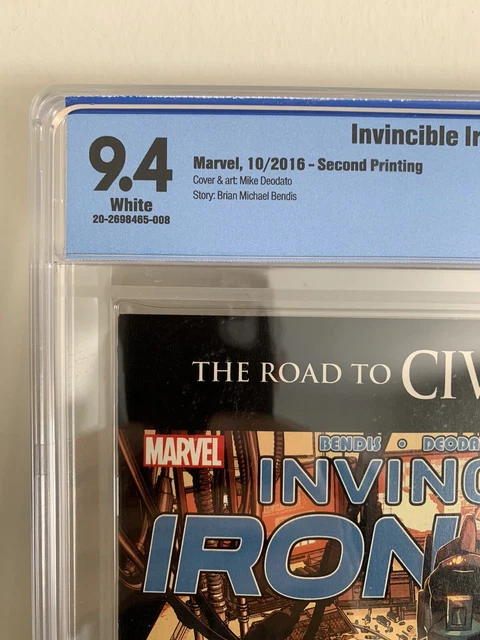 INVINCIBLE IRON MAN #9 2nd print (Marvel 2016) CBCS 9.4, 1st full Riri Williams 2