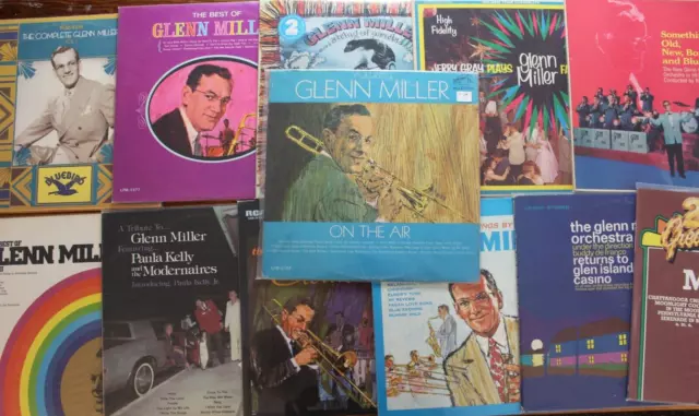 Lot Of 12 Glenn Miller Lp 12" Record Instant Collection Jazz Swing Big Band [E1]