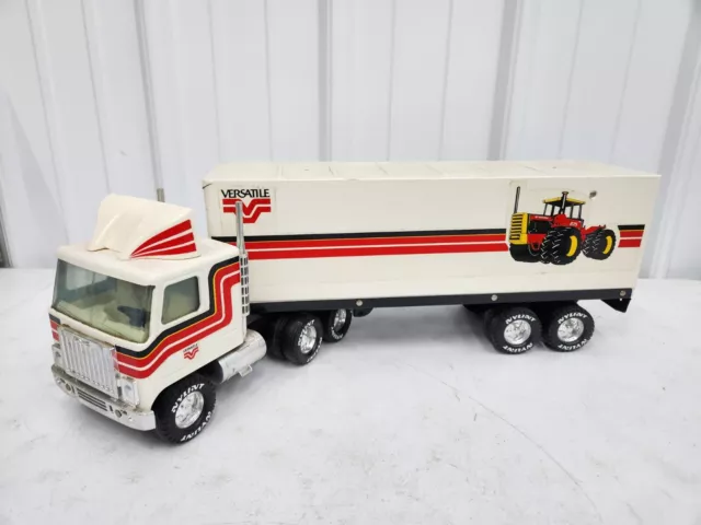 Original 1/16 Nylint White GMC COE Semi Truck Tractor Trailer Versatile 875 4x4