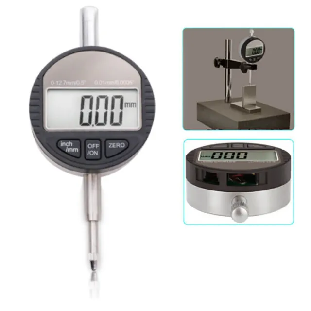 0.01mm/0.0005" Range 0-12,7 mm/1" Gauge Digital Dial indicator Precision Tool