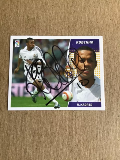 Robinho, Brazil 🇧🇷 Real Madrid 2006/07 hand signed