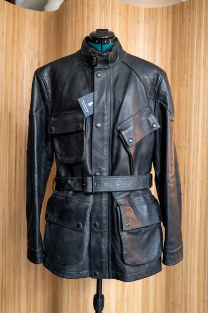 Polo Ralph Lauren Leather Jacket Moto Black