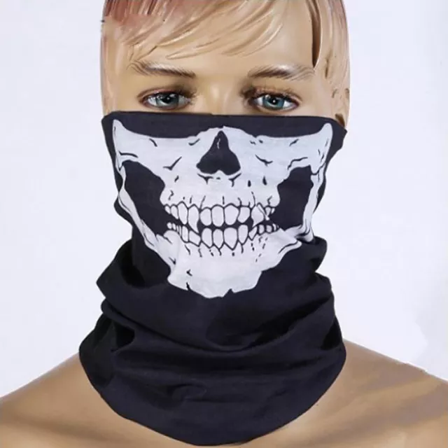 Skull Face Mask Skeleton Neck Scarf Tube Snood Balaclava Ski Motorcycle Biker