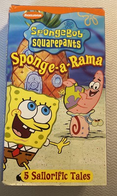 NICKELODEON SPONGEBOB SQUAREPANTS Sponge-A-Rama VHS Video Tape Bob RARE ...