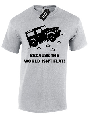 Perché non è piatto MONDIALE Da Uomo T Shirt terreni off road Rover Discovery Defender 4X4