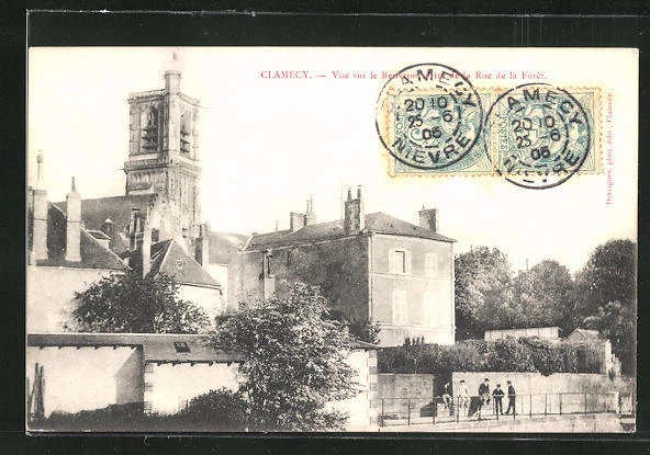 CPA Clamecy, View of the Beuvron taken from Rue de la Foret 1905
