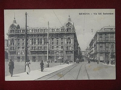 non viagg li 050 Anni 30 GENOVA Via XX Settembre S.C.A.F. FP- Ed 