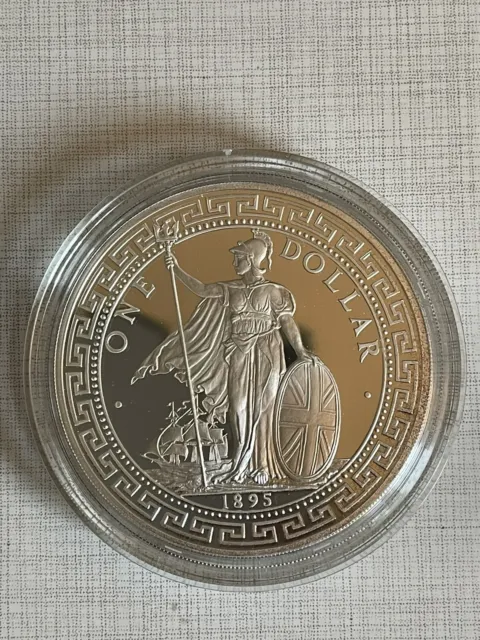 Great Britain 1988 (1895) Britannia One Dollar 5 oz Silver Proof Coin