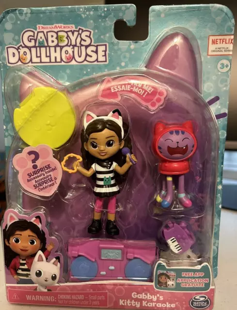 Gabby's Dollhouse Gabby's Kitty Karaoke Figurine et chat - N/A