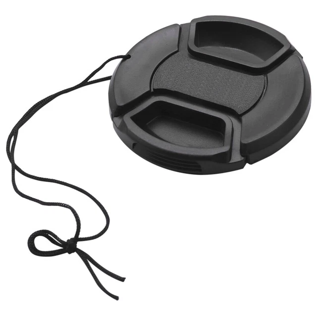 58Mm Tapa Objetivo Con Tapa Lente Paquete Correa Agujero Para Cámaras DSLR X2W8