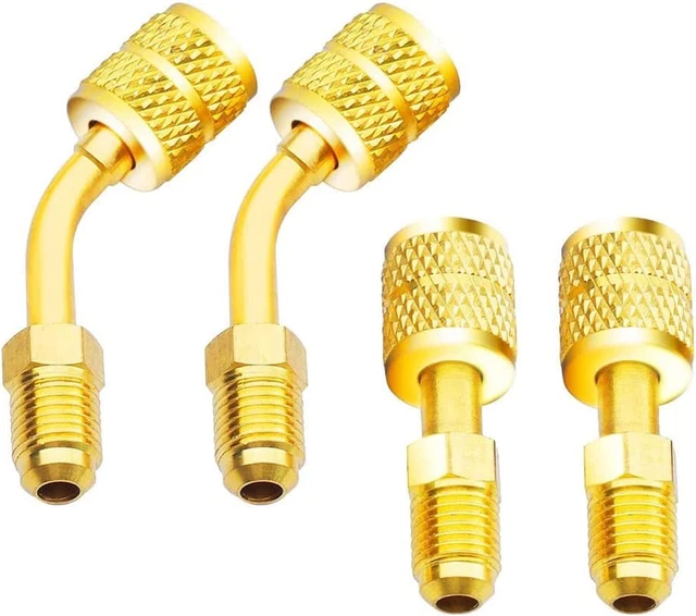 Adattatore R410A Da 5/16" SAE Femmina a 1/4" SAE Maschio Flare per Condizionator