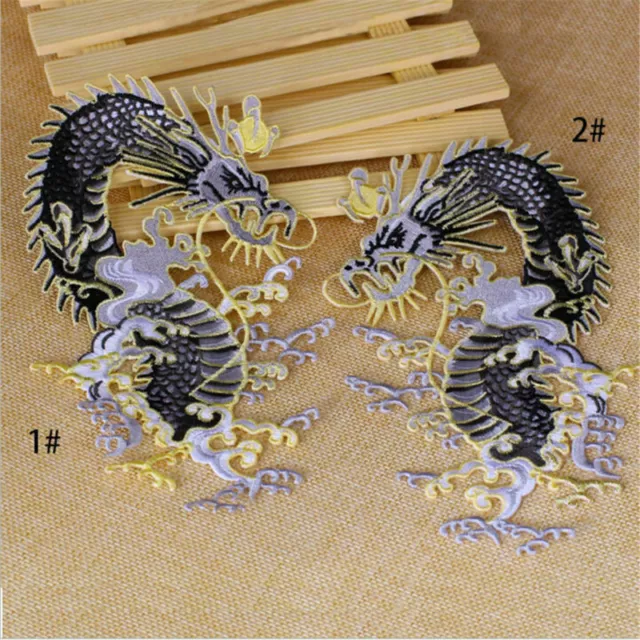 Dragon Patches Sewing Iron On Embroidered Badge Applique Sew DIY Craft Clothes