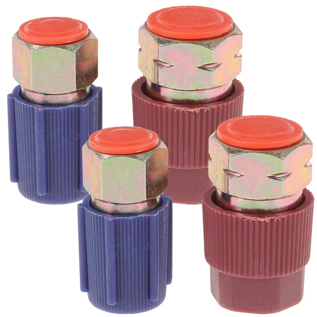 4 PCS/ R12 R134a Adapter Low Side Quick Coupler R12 Recharge Kit