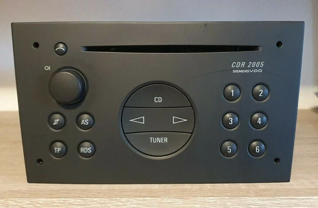 Siemens Vdo Cdr 2005 Radio Code Calculator SIEMENS VDO CDR 2005 OPEL CD Radio Autoradio !!! inkl. Code !!! EUR 85