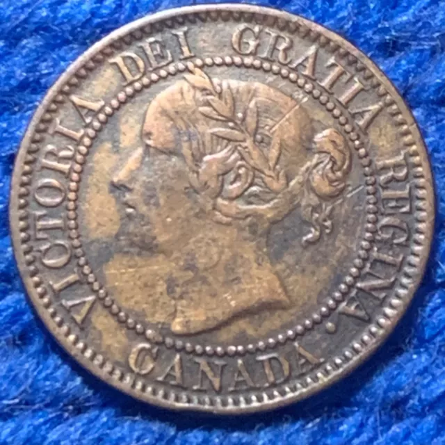 1859 Canadian Large Cent ~ Very-Good+ Condition (lightly cleaned)