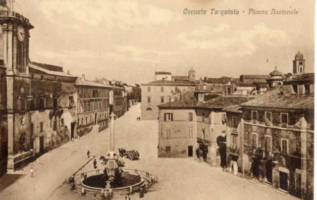 CORNETO TARQUINIA (Viterbo) - Piazza Nazionale - Viaggiata 1925