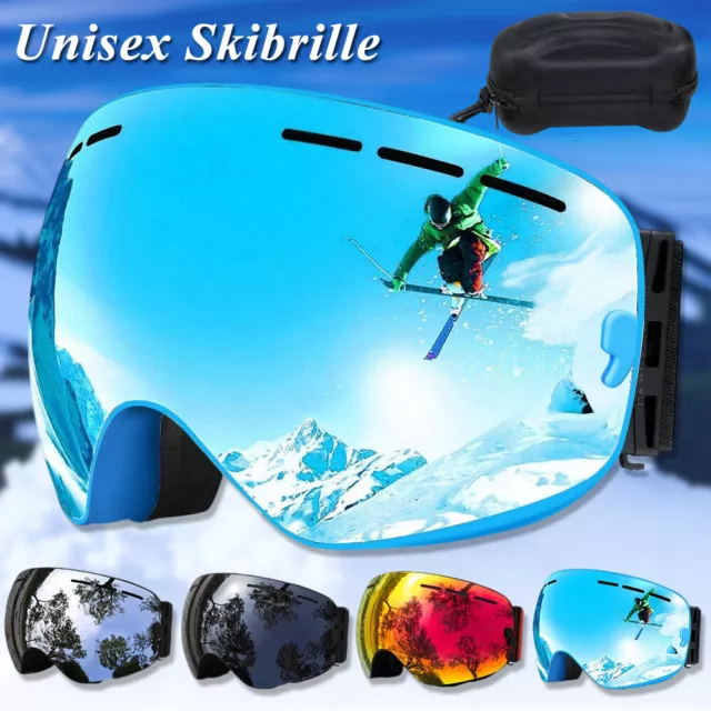 Snowboard Brille Skibrille für Damen Herren Anti Fog Brillenträger Schneebrille