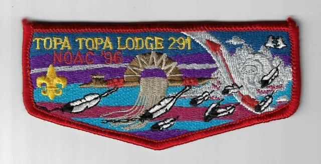 OA 291 Topa Topa '96 NOAC Flap RED Bdr. Ventura County CA