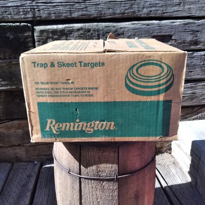 VINTAGE REMINGTON BLUE Rock Clay Birds Pigeons Skeet Targets Fragile