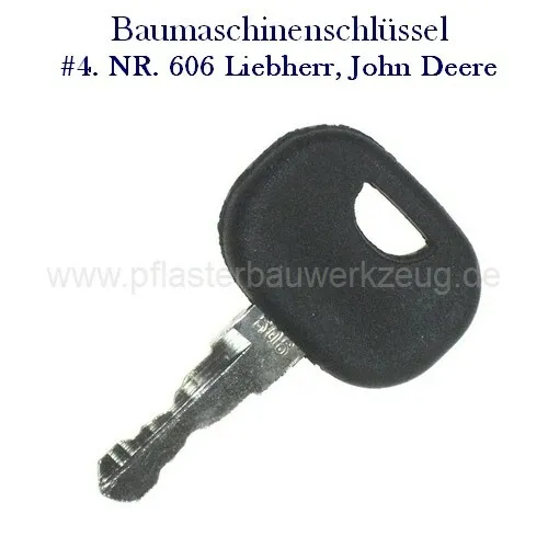 Baumaschinenschlüssel für LIEBHERR Schlüssel NR. 606 14606 BAGGER RADLADER