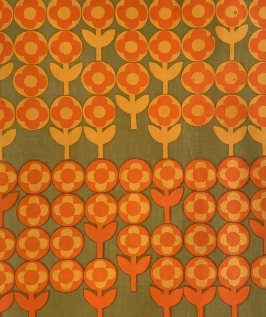 Vintage Heals 1970'S Verdure Fabric By Peter Hall