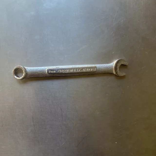 Craftsman 9MM Combination Wrench Vintage VV 42913 Made in USA