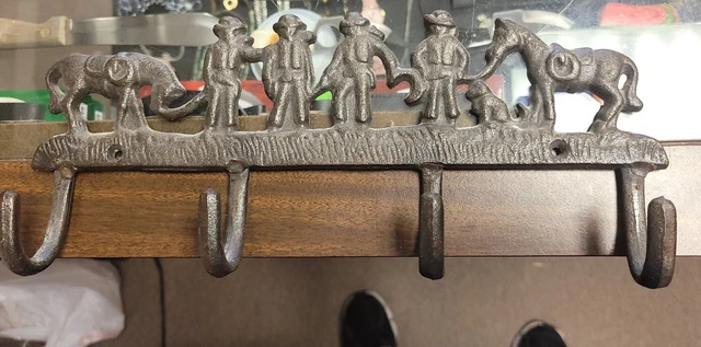 COWBOY ROUNDUP Horseshoe Hook, Towel Coat Hanger, western horse tack rack