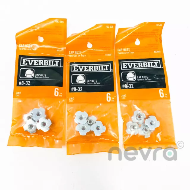 (12PCS) Everbilt Prong Nuts - 3 Packages