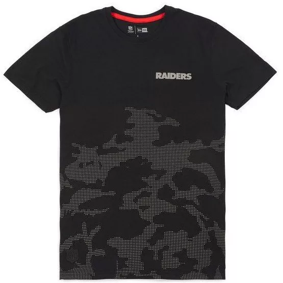 New Era NFL Team Apparel Raiders Camouflage Fit Tee Night Ops Camo T-Shirt Sz  S 2