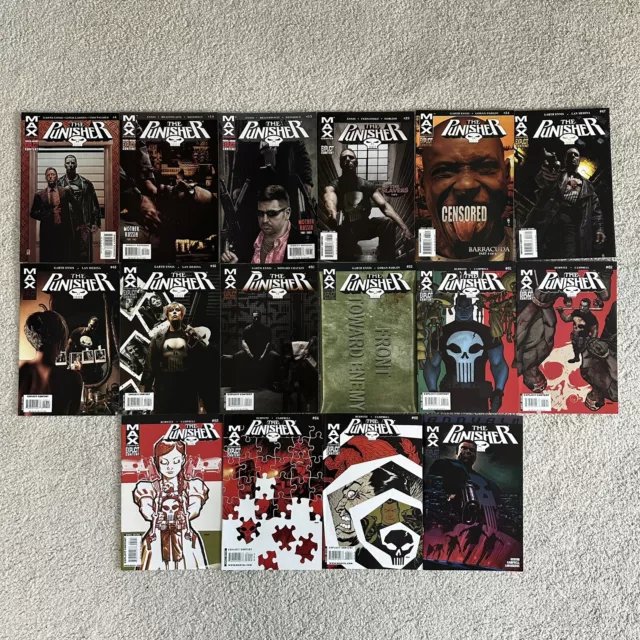 Marvel MAX Punisher vol. 7 #4 14 15 29 34 47-50 53 61-65 Annual 1 Ennis 2004