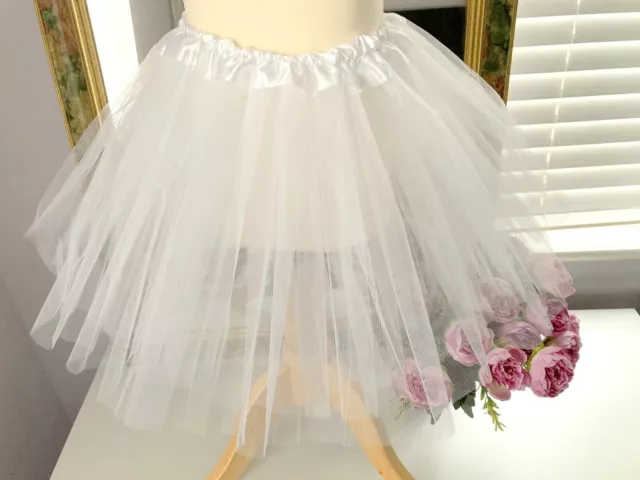 Baby Petticoat Slip Girls Tulle Underskirt Net Christening Bridesmaid Birthday 2