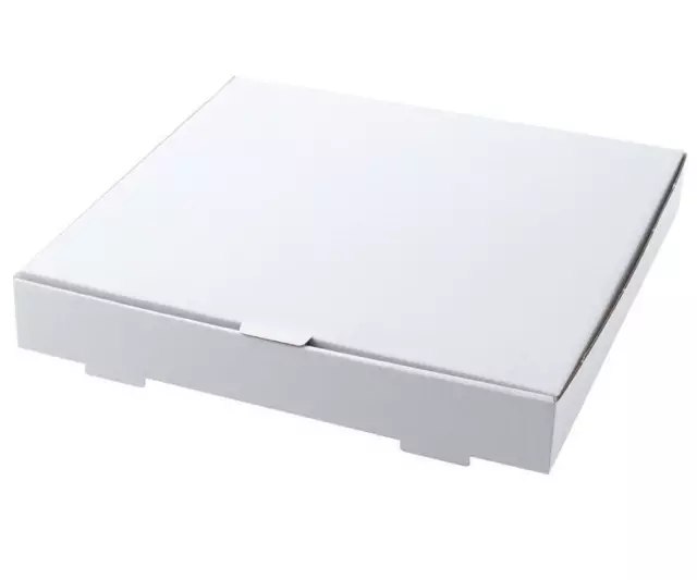 7 Inch Pizza Box White - Fully compostable and recylcable 10,25,50,100