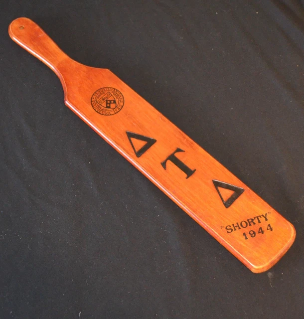 VINTAGE 1944 FRATERNITY Old Hickory Paddle Delta Tau University Of