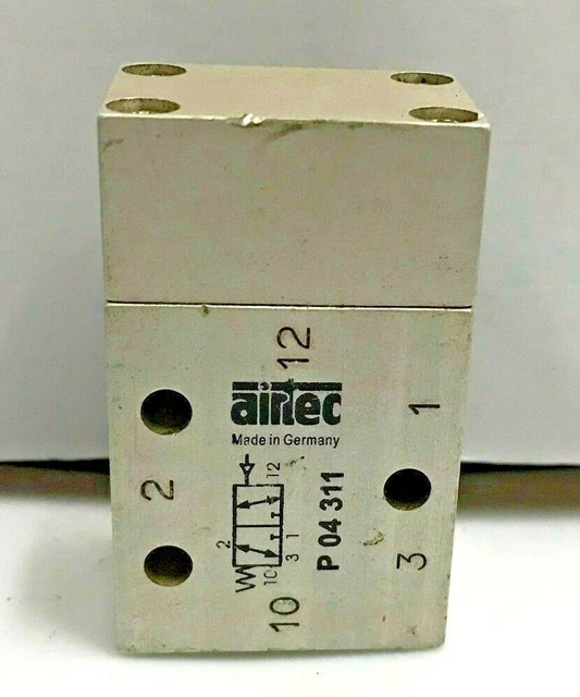 AIRTEC P04311 3/2-Way 1/8 Air-Pilot Operated Pneumatic Directional Control Valve