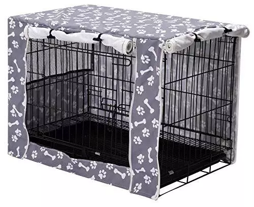 Cubierta de caja para perro duradera de poliéster para mascotas cubierta universal apta para perro de alambre