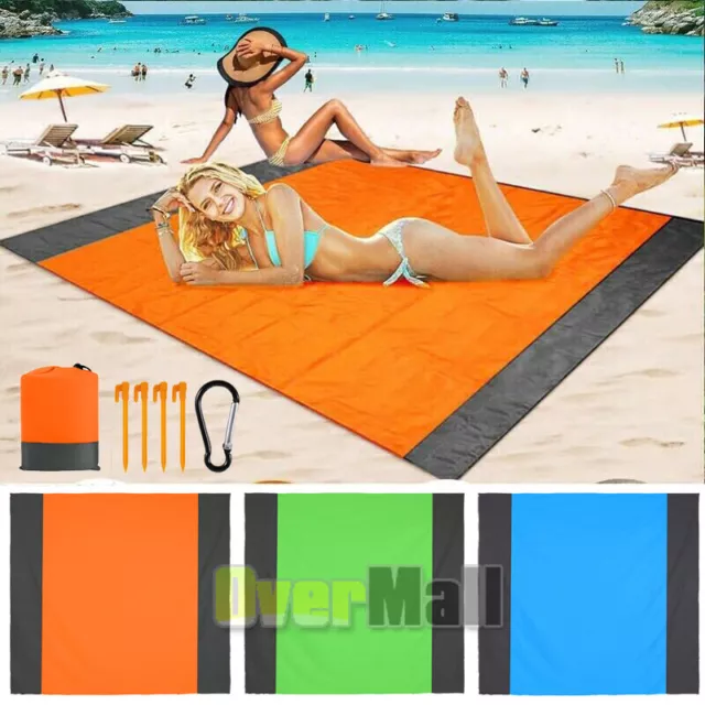 Beach Mat Outdoor Picnic Blanket Rug Mattress Camping Waterproof Sand Free Pad