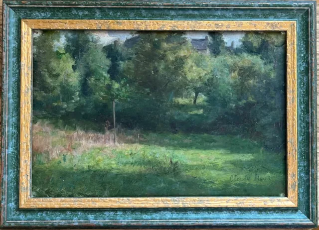 CLAUDE MONET  (1840-1926) 19th C FRENCH IMPRESSIONIST OIL - LANDSCAPE - SIGNED